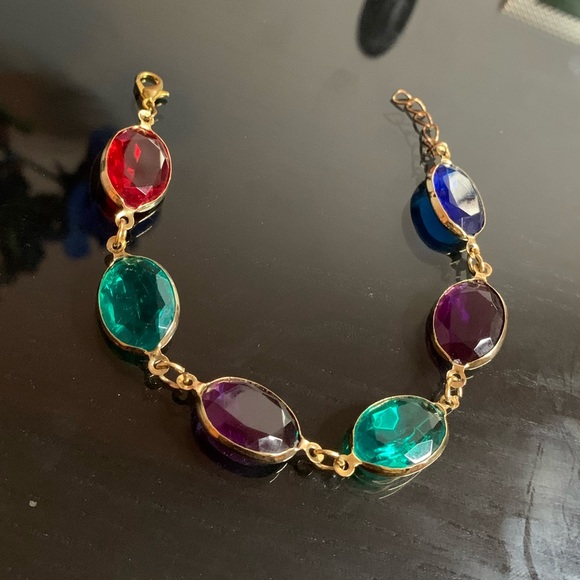 Colorful glass crystals bracelet❤️💚💜💙 - Picture 6 of 13